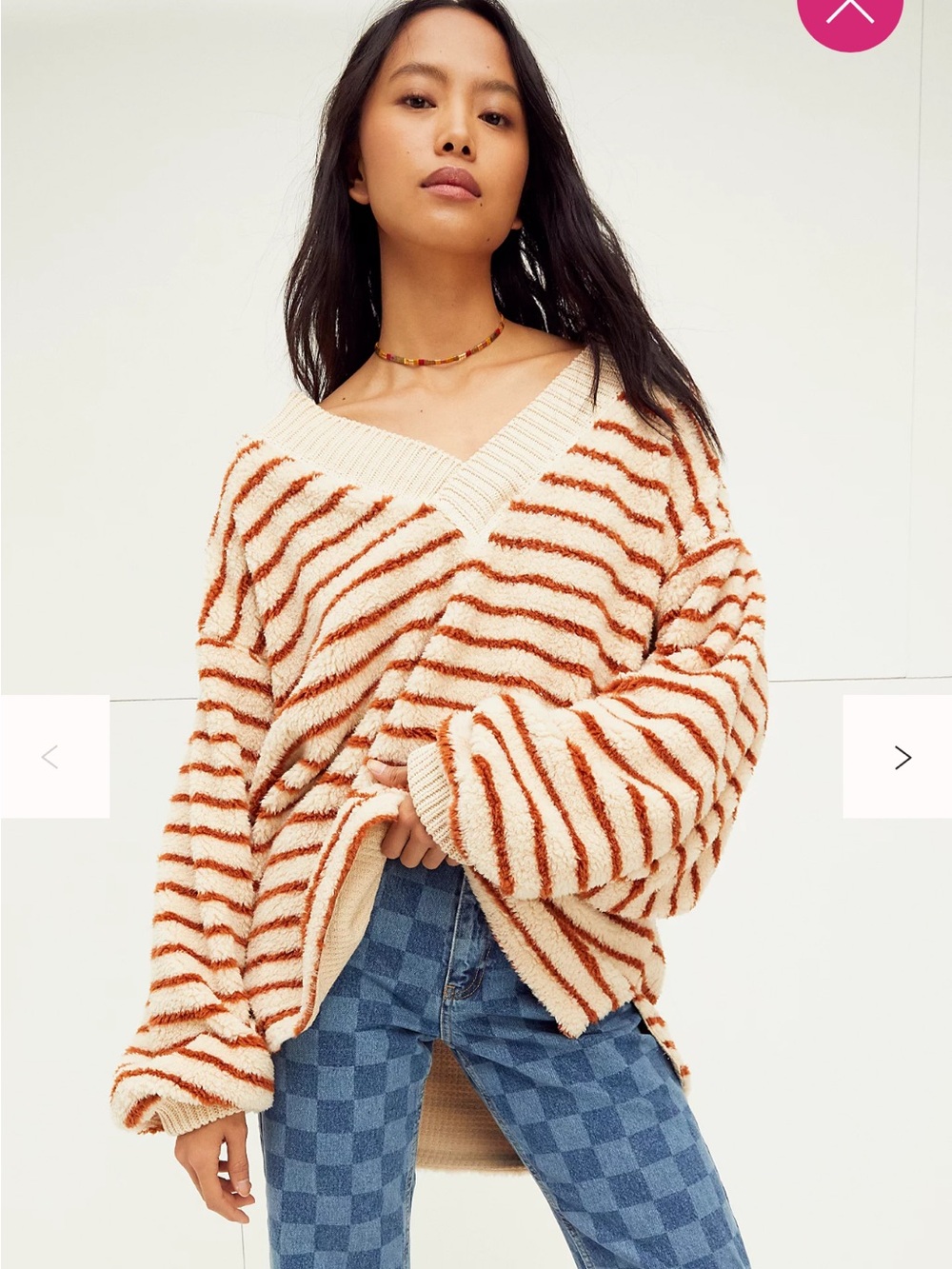 Free People “Connell” Oversized Plush Pullover